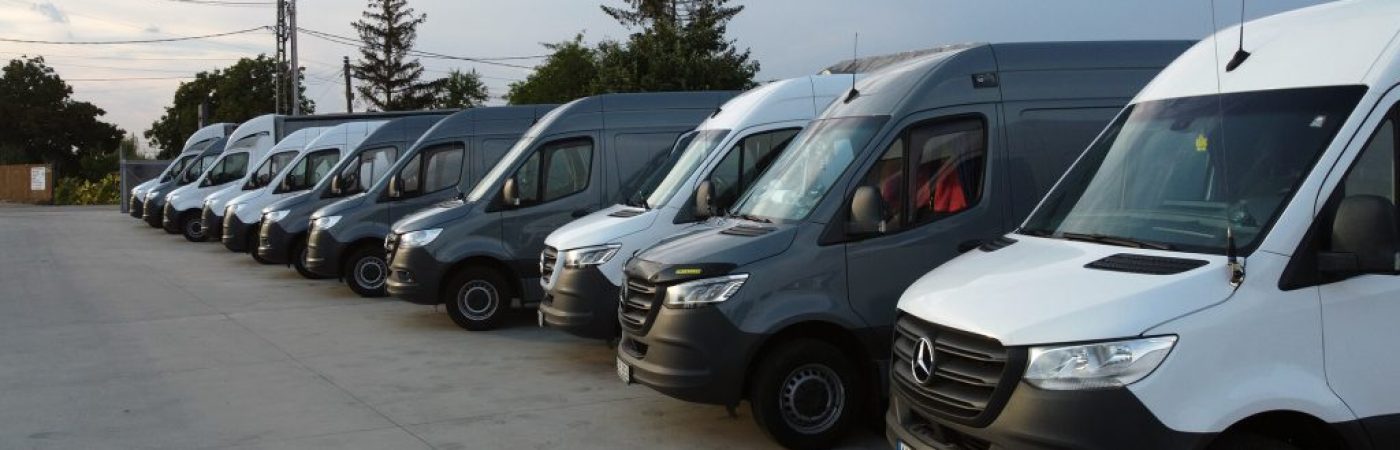 Flota de autoutilitare Mercedes-Benz Ben Muntenia